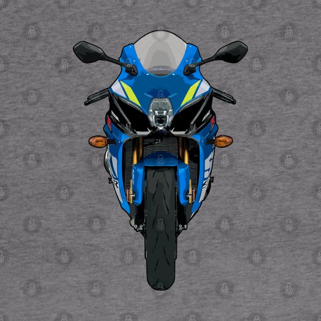 Blue GSX R1000 Illustration by KAM Std